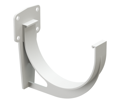 Кронштейн желоба пластиковый Деке Premium Белый