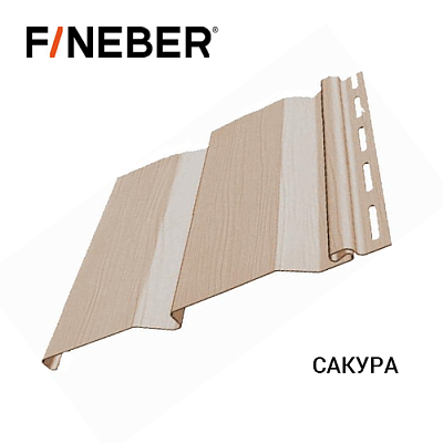 Сайдинг FineBer Д4 Сакура (0,205 х 3,66) 16 шт/у