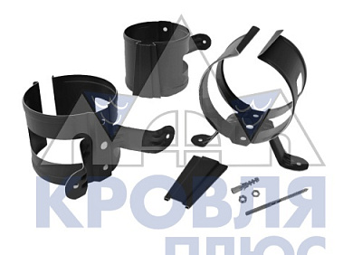 Держатель трубы на дерево d 90 мм RAL7024 OSNO