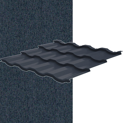 Металлочерепица "Геркулес" Rooftop Бархат RAL7024 Серый Графит т. 0.50 мм