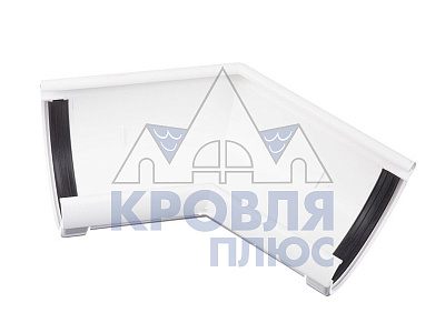 Угловой элемент 135 Деке Люкс Белый