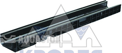 Лоток водоотводный пластиковый Norma DN100 H70 арт.11007 