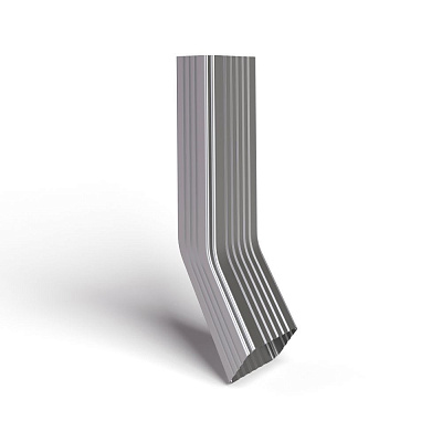 Труба водосточная 76х102х3000 с коленом оцинкованная