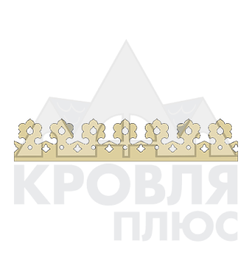 Декоративный элемент 2 м. "Орхидея" RAL 1014 Бежевый