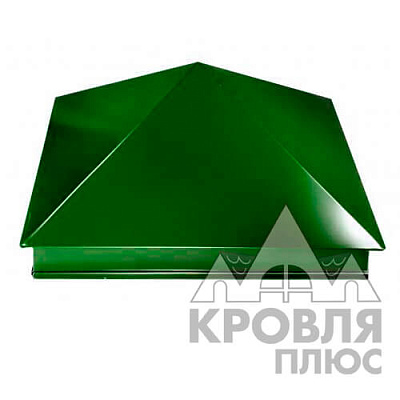 Оголовник 400х400 RAL 6005 (Зеленый мох)