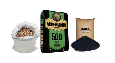 Сухие смеси (цемент, сажа, керамзит)