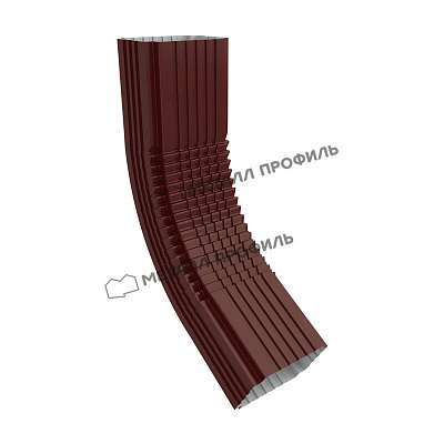 Колено трубы 76х102 МП Модерн