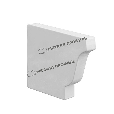 Заглушка для желоба 120х86 левая МП Модерн Белый