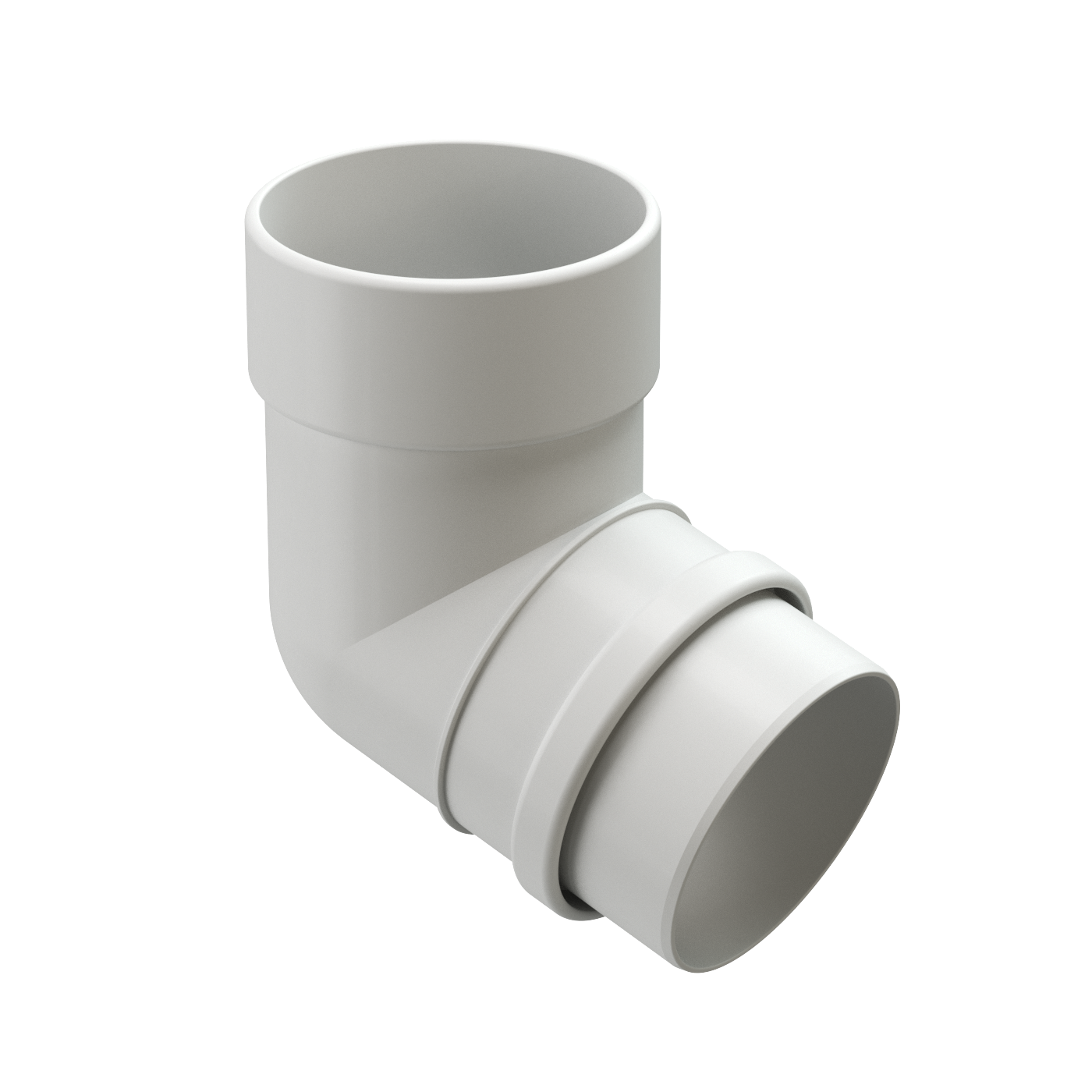 Колено 72 Деке Люкс Белый