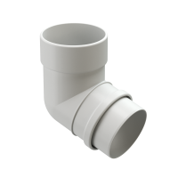 Колено 72 Деке Люкс Белый