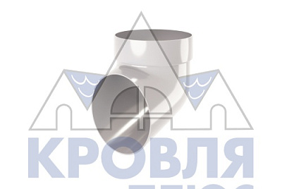 Колено сливное ПВХ Grand Line Белый