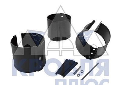 Держатель трубы на кирпич d 90 мм RAL 7024 OSNO