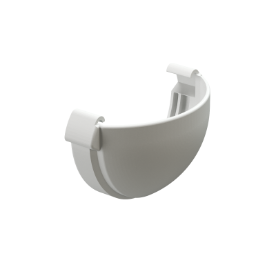 Заглушка желоба Деке Люкс Белый