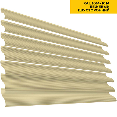 Ламель "Еврожалюзи" RAL 1014/1014 Бежевый (2-х СТОРОНН.)