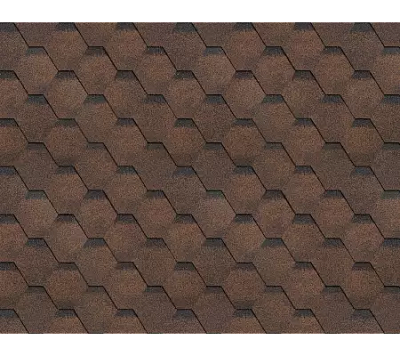 ТЕХНОНИКОЛЬ Гибкая черепица, Финская, Соната Коричневый (3м2/уп.)