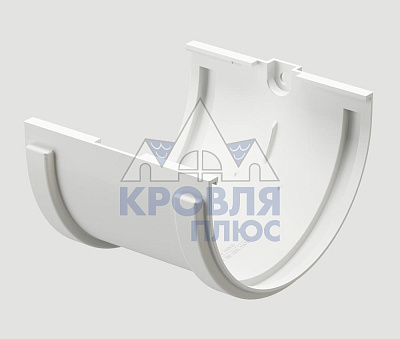 Соединитель желоба ДЕКЕ STANDARD Белый