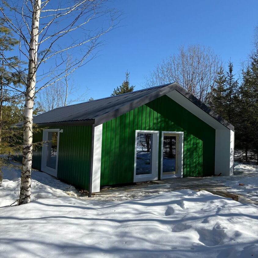 Металлосайдинг ЕВРО-БРУС RAL6002 Зеленый Лист, RAL7024 Серый Графит Полиэстер