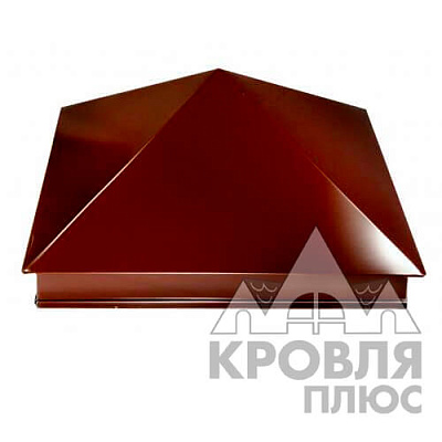 Оголовник 390х390 RAL 8017 (Шоколад)