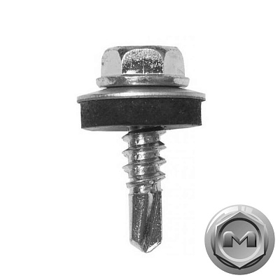 Саморез кровельный DAXMER по металлу Оцинкованный 5,5*19мм