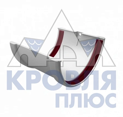 Соединитель желобов ПВХ Grand Line Белый