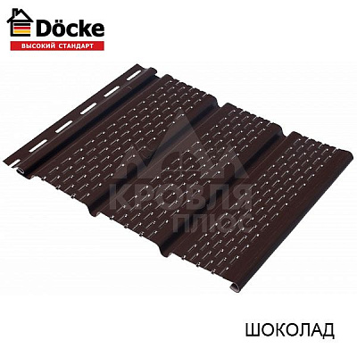 Софит с перфорацией 3х досок Шоколад Дёке