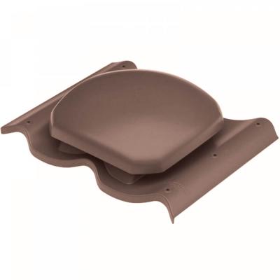 Выход вентиляции 160 на металлочерепицу  Монтеррей Коричневый