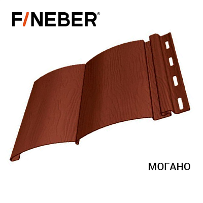 Сайдинг FINEBER Block House бревно Могано 0,23*3,66 (12 шт./уп.)