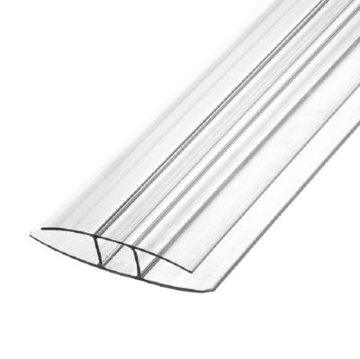 Н-профиль неразъемный 6 мм прозрачный длина 6 м