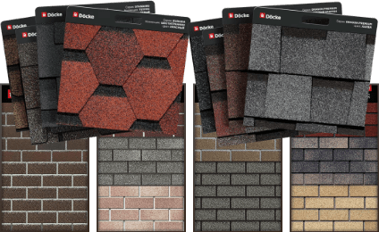 Гибкая черепица, Фасадная плитка HAUBERK 
