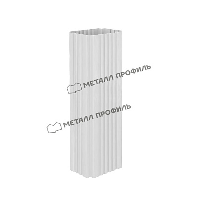 Труба водосточная 76х102х2000 МП Модерн Белый
