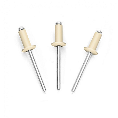 Заклепки вытяжные 3,2*8мм RAL1015 Слоновая кость