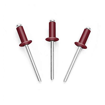 Заклепки вытяжные 3,2*8мм RAL3005 Красное вино