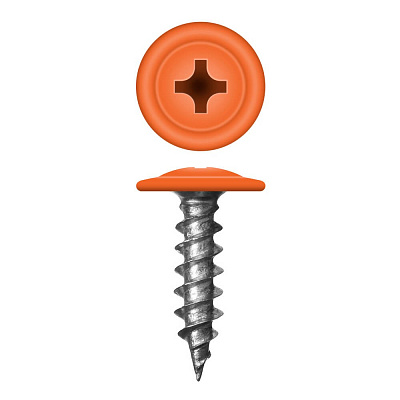 Caморез ПШ по дереву 4,2х16 RAL2004 Апельсин прессшайба острый