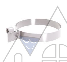 Хомут трубы ПВХ Grand Line Белый