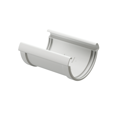 Соединитель желобов Деке Люкс Белый