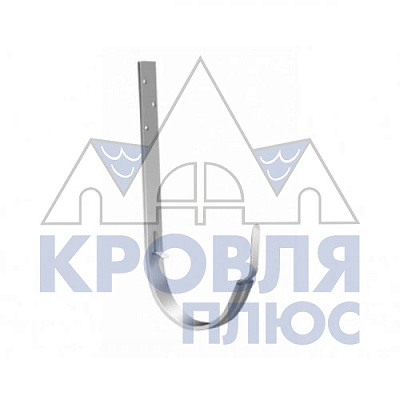 Кронштейн желоба ПВХ Grand Line металлический Белый