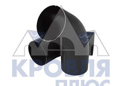 Колено угловое 60 градусов d 90 мм RAL7024 OSNO