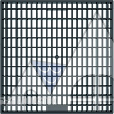 Решетка пластиковая для дождеприемника 300х300 (черный) арт.32851