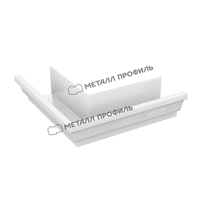 Угол желоба наружный 120х86 МП Модерн Белый