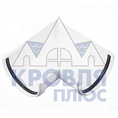 Угловой элемент 90 градусов Деке Premium Белый