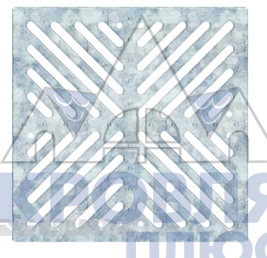 Решетка штампованная для дождеприемника 300х300 (оцинкованная) арт.32832