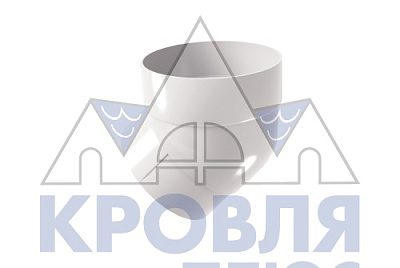 Колено трубы 45 град. ПВХ Grand Line Белый