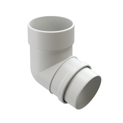 Колено 72 Деке Люкс Белый