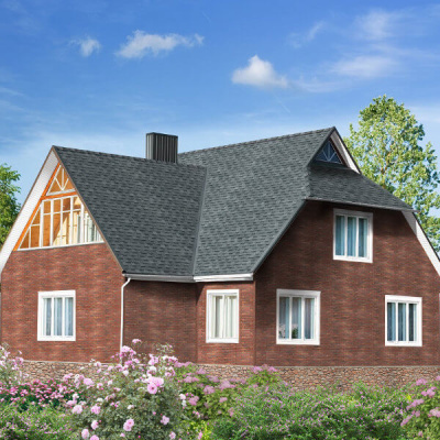 Фасадная плитка Hauberk 1000х250х3 Терракотовый Кирпич (2м2/уп.)