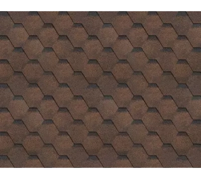 ТЕХНОНИКОЛЬ Гибкая черепица, Финская, Соната Коричневый (3м2/уп.)