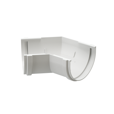 Угловой элемент 135 градусов Деке Premium Белый