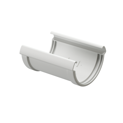 Соединитель желобов Деке Люкс Белый