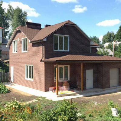 Фасадная плитка Hauberk 1000х250х3 Красный Кирпич (2м2/уп.)