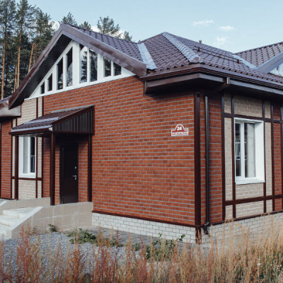 Фасадная плитка Hauberk 1000х250х3 Терракотовый Кирпич (2м2/уп.)