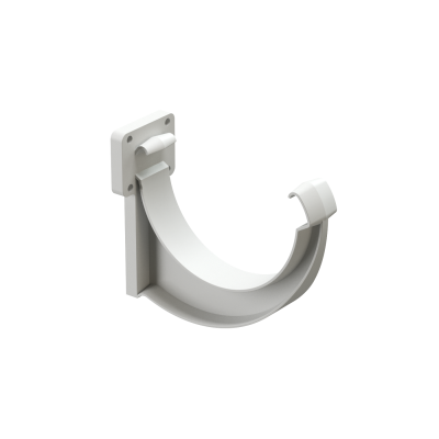 Кронштейн желоба пластиковый Деке Люкс Белый